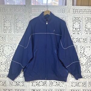 NWT Nike Jordan Blue Full Zip Track Athletic Warm Up Active Wear Jacket Mens XL